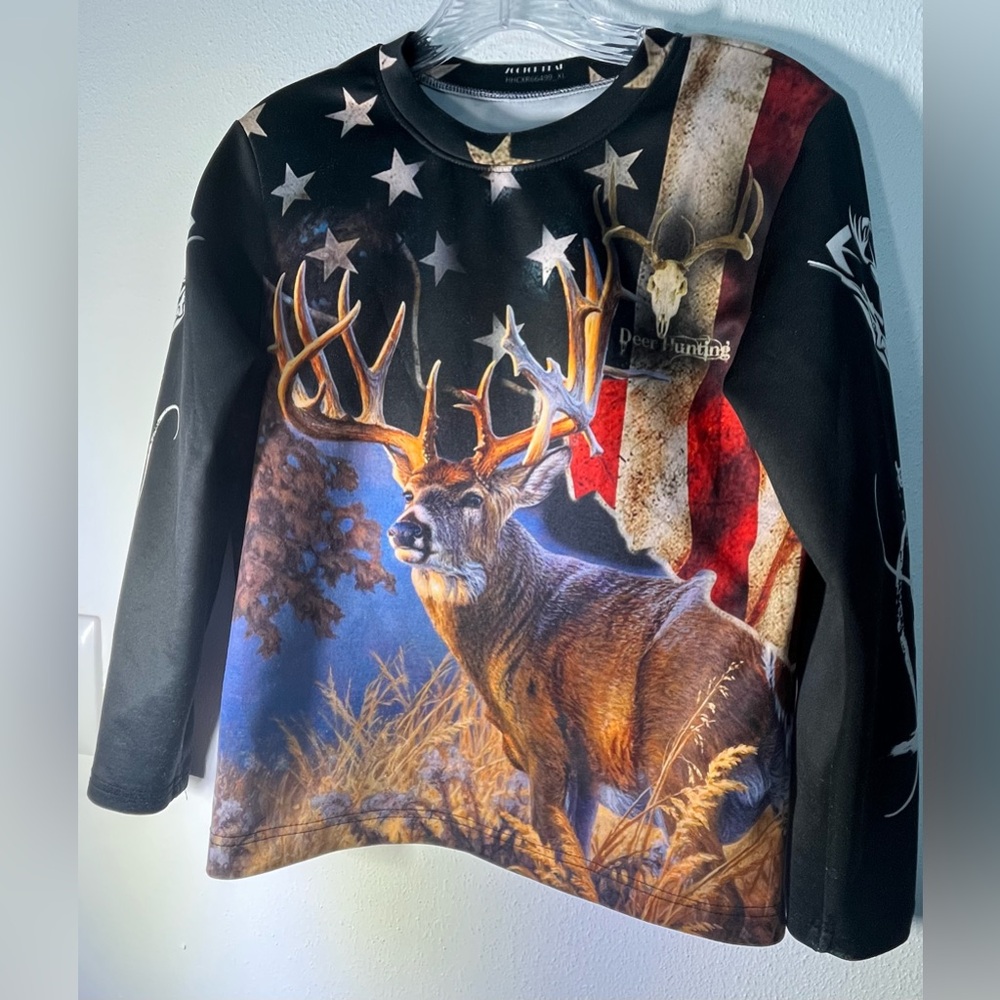 Zootop Bear Kids Long Sleeve Shirt -deer hunting. Size XL